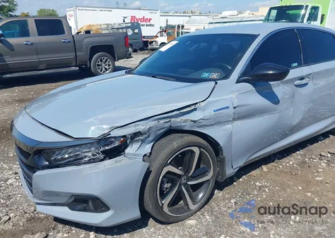 2022 Honda Accord Hybrid Sport из США, поврежденный, VIN 1HGCV3F29NA037768